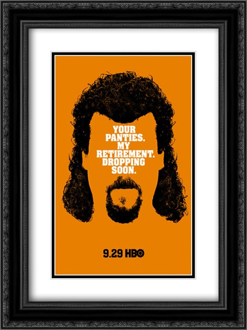 Eastbound and Down TV Series Show 18x24 Black Ornate Wood Framed Movie Poster with Double Matting