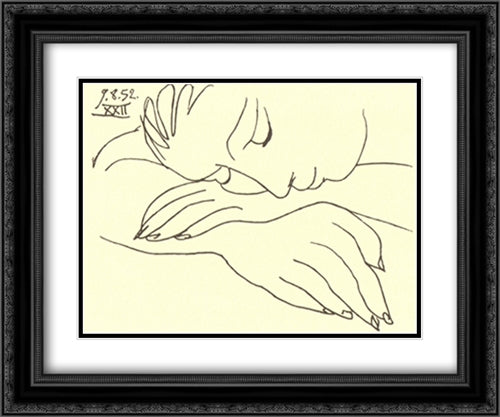 Seymour The Snail 18x18 Black Ornate Wood Framed Art Print Poster with Double Matting by Staples, Pam