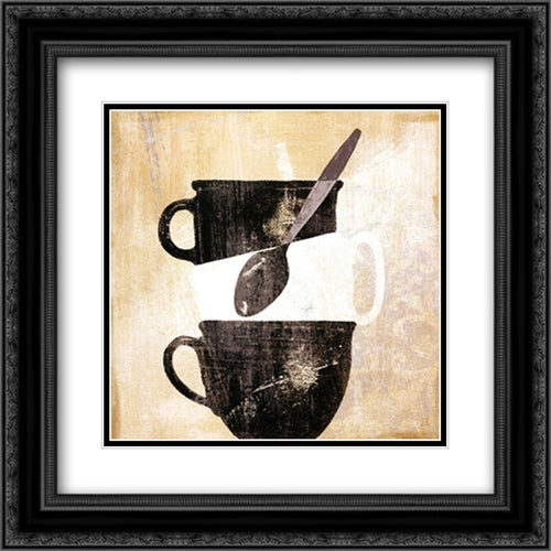 Cuisinoir II 16x16 Black Ornate Wood Framed Art Print Poster with Double Matting by Brissonnet, Daphne