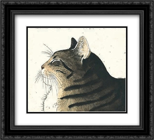 Forty Winks 2x Matted 24x20 Black Ornate Wood Framed Art Print Poster with Double Matting by McDonagh, Kay