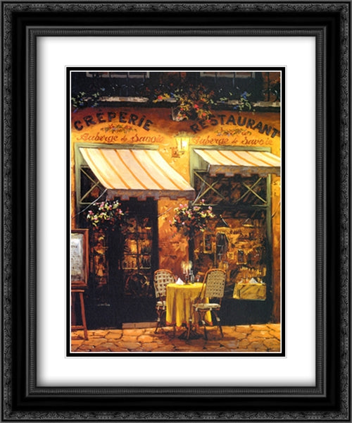 Evening Of Romance 17x21 Black Ornate Wood Framed Art Print Poster with Double Matting by Shvaiko, Viktor