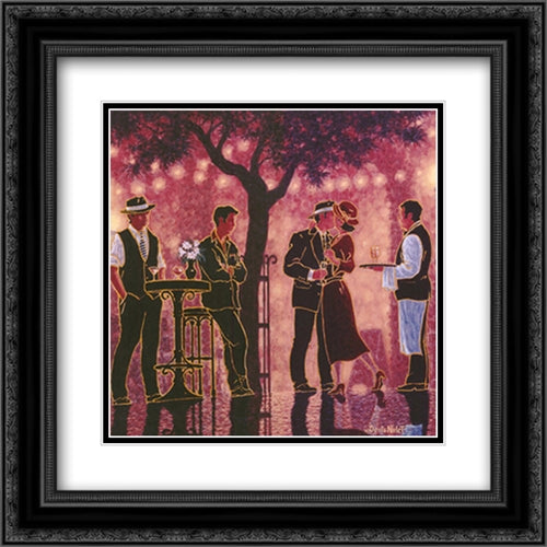 A chacun son reve 22x22 Black Ornate Wood Framed Art Print Poster with Double Matting by Nolet, Denis