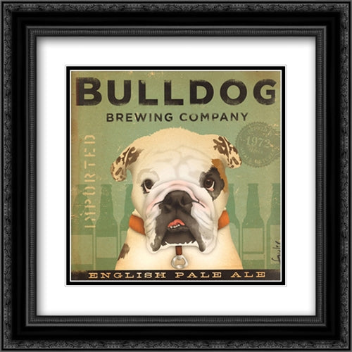 Bulldog Brewing 16x16 Black Ornate Wood Framed Art Print Poster with Double Matting by Fowler, Stephen