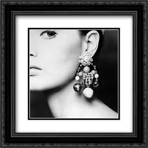 Celia Hammond, 1976 2x Matted 20x24 Black Ornate Wood Framed Art Print Poster with Double Matting by Donovan, Terence