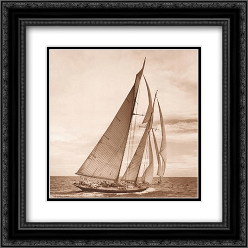 Mariette 20x16 Black Ornate Wood Framed Art Print Poster with Double Matting by Kahn, Michael