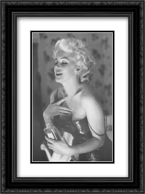 Maryilyn Monroe 18x24 Black Ornate Wood Framed Movie Poster with Double Matting