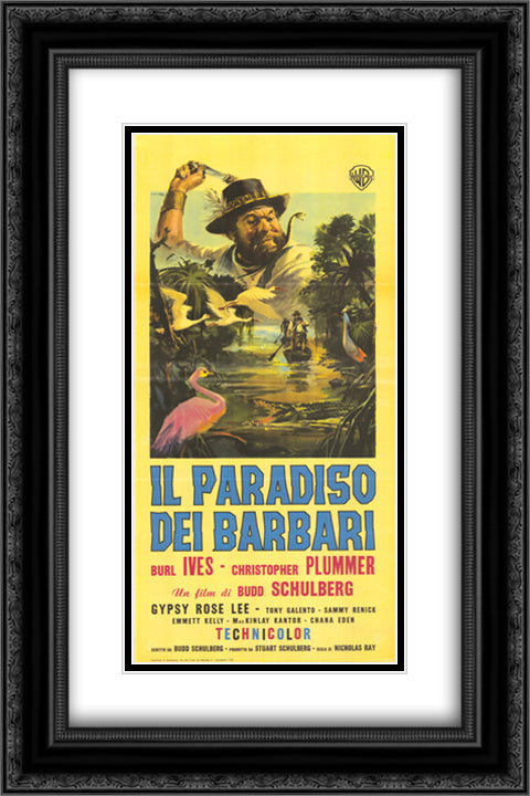 Wind Across the Everglades 16x24 Black Ornate Wood Framed Movie Poster with Double Matting