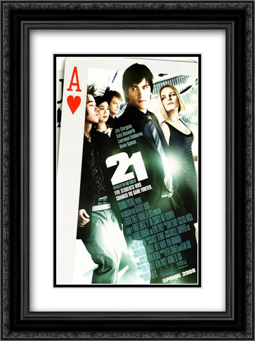 21 18x24 Black Ornate Wood Framed Movie Poster with Double Matting