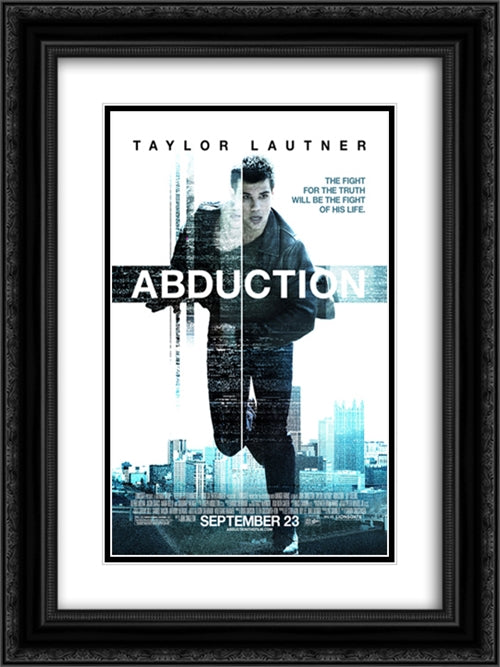 Abduction 18x24 Black Ornate Wood Framed Movie Poster with Double Matting