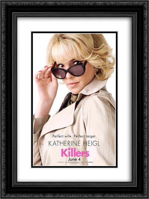 Killers 18x24 Black Ornate Wood Framed Movie Poster with Double Matting