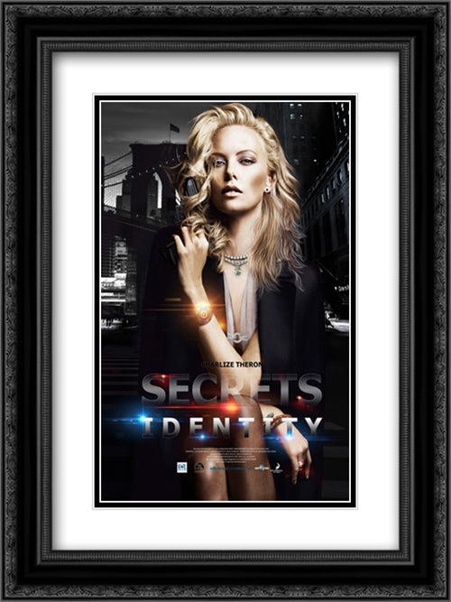 Secrets Identity 18x24 Black Ornate Wood Framed Movie Poster with Double Matting