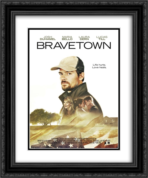 Bravetown 20x24 Black Ornate Wood Framed Movie Poster with Double Matting