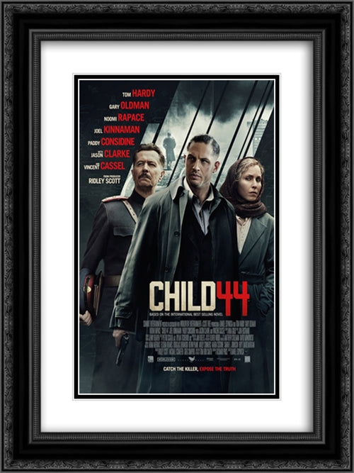 Child 44 18x24 Black Ornate Wood Framed Movie Poster with Double Matting