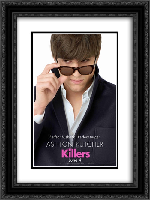 Killers 18x24 Black Ornate Wood Framed Movie Poster with Double Matting