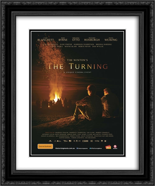 The Turning 20x24 Black Ornate Wood Framed Movie Poster with Double Matting