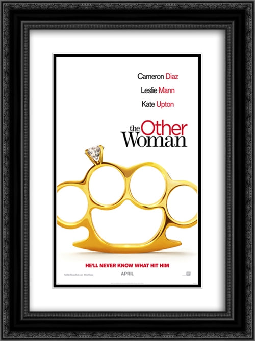 The Other Woman 18x24 Black Ornate Wood Framed Movie Poster with Double Matting