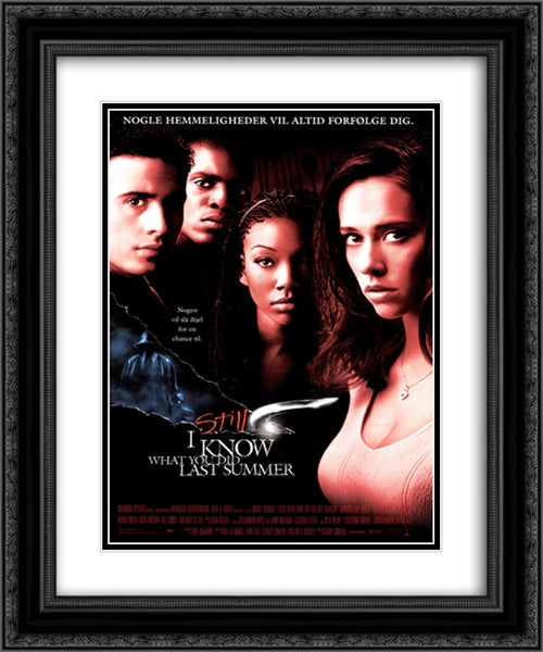 I Still Know What You Did Last Summer 20x24 Black Ornate Wood Framed Movie Poster with Double Matting