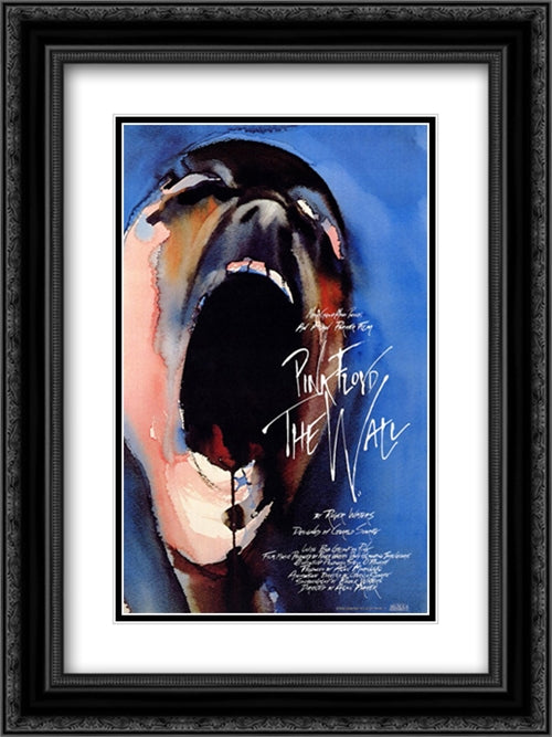 Pink Floyd The Wall 18x24 Black Ornate Wood Framed Movie Poster with Double Matting