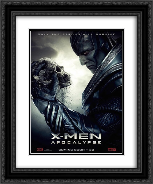 X Men Apocalypse 20x24 Black Ornate Wood Framed Movie Poster with Double Matting