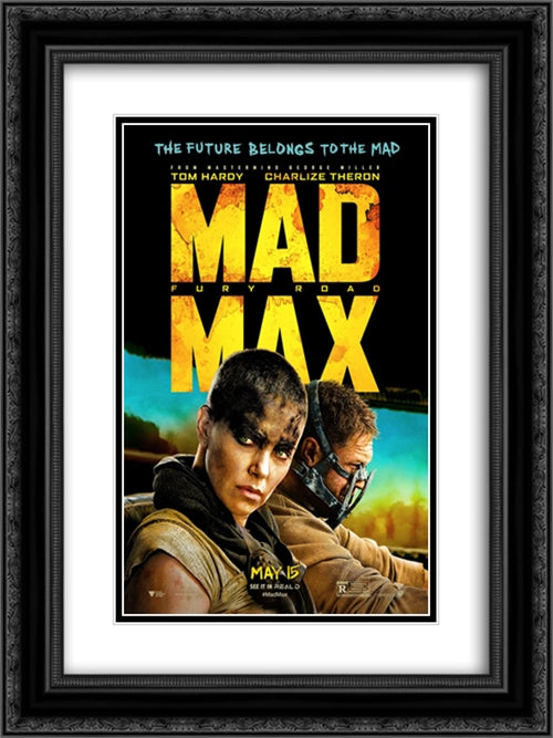 Mad Max Fury Road 18x24 Black Ornate Wood Framed Movie Poster with Double Matting
