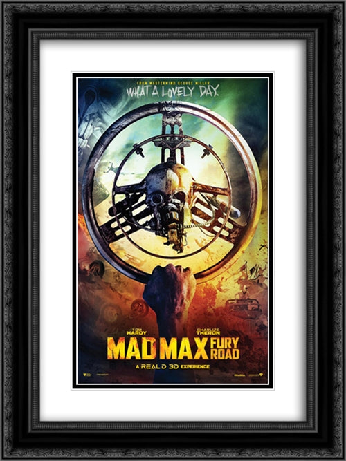 Mad Max Fury Road 18x24 Black Ornate Wood Framed Movie Poster with Double Matting