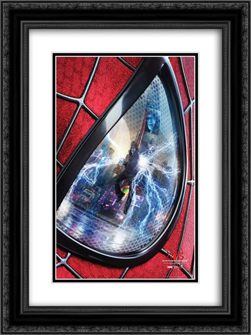 The Amazing Spider Man 2 18x24 Black Ornate Wood Framed Movie Poster with Double Matting
