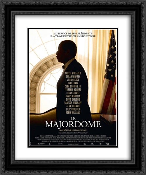 The Butler 20x24 Black Ornate Wood Framed Movie Poster with Double Matting