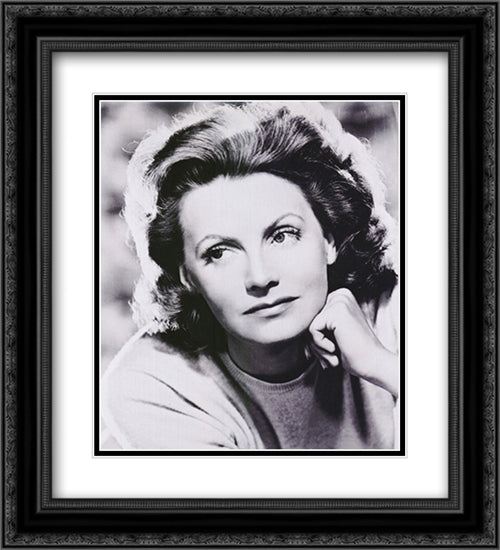 Greta Garbo 20x22 Black Ornate Wood Framed Movie Poster with Double Matting