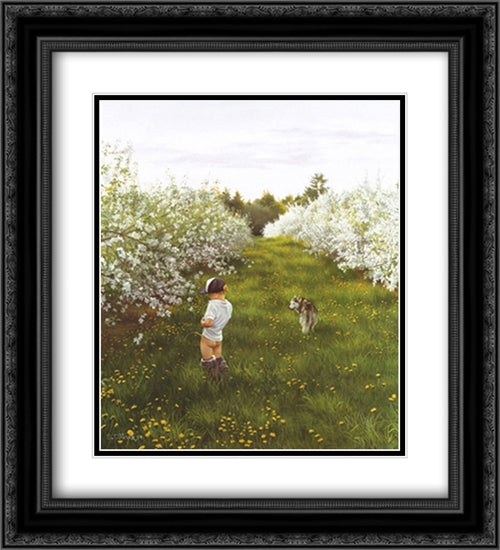 Boys Will Be Boys 2x Matted 20x24 Black Ornate Wood Framed Art Print Poster with Double Matting by Sierak, Thomas S.