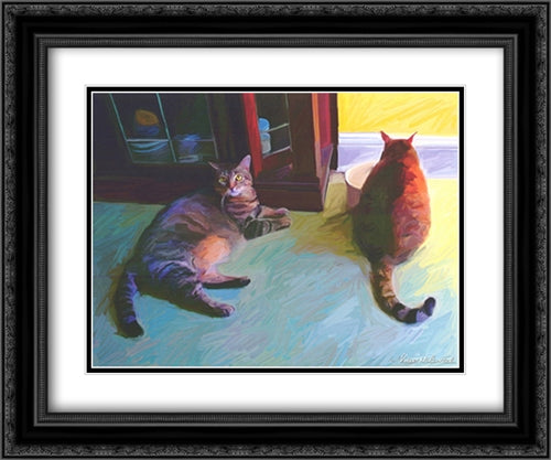 Birdie & Sweepo 23x17 Black Ornate Wood Framed Art Print Poster with Double Matting by McClintock, Robert