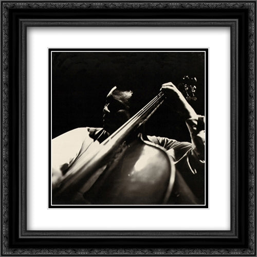 Charles Mingus 2x Matted 20x24 Black Ornate Wood Framed Art Print Poster with Double Matting by Tanner, Lee