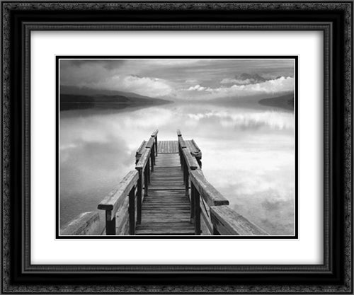 Infinity 2x Matted 24x20 Black Ornate Wood Framed Art Print Poster with Double Matting by Faye, Gary