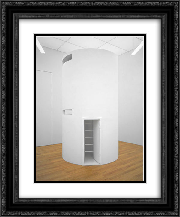Cell No. 5 20x24 Black Ornate Wood Framed Art Print Poster with Double Matting by Absalon