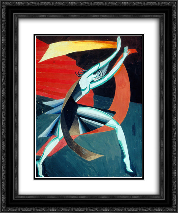 Costume design for Salome 20x24 Black Ornate Wood Framed Art Print Poster with Double Matting by Ekster, Aleksandra