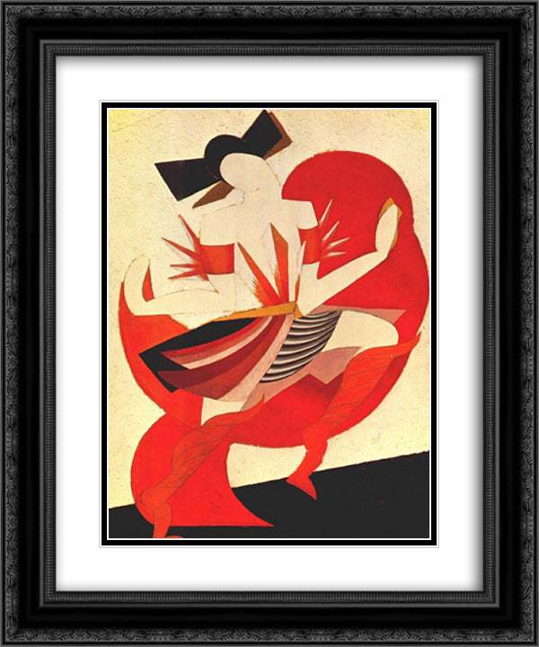 Costume for Romeo and Juliet 20x24 Black Ornate Wood Framed Art Print Poster with Double Matting by Ekster, Aleksandra