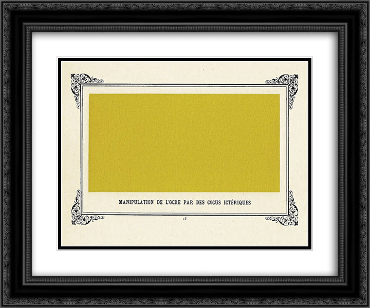 Jaundiced Cuckolds Handling Ochre 24x20 Black Ornate Wood Framed Art Print Poster with Double Matting by Allais, Alphonse