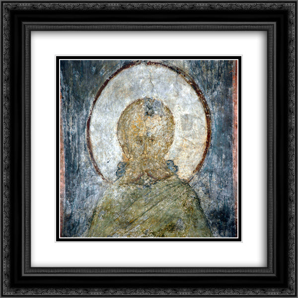 The Last Judgement Sabbas the Sanctified 20x20 Black Ornate Wood Framed Art Print Poster with Double Matting by Rublev, Andrei