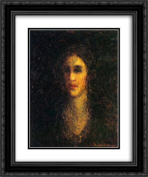 Desdemona 20x24 Black Ornate Wood Framed Art Print Poster with Double Matting by Santa Maria, Andres de