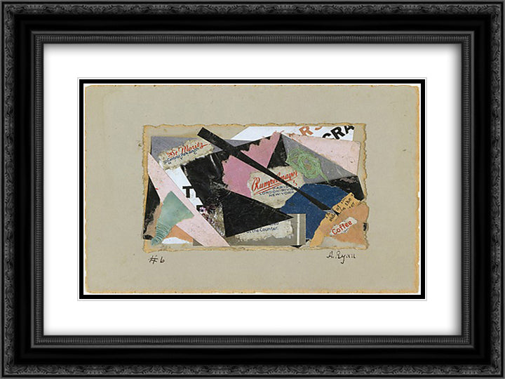 Number 6 Rumpelmayer 24x18 Black Ornate Wood Framed Art Print Poster with Double Matting by Ryan, Anne
