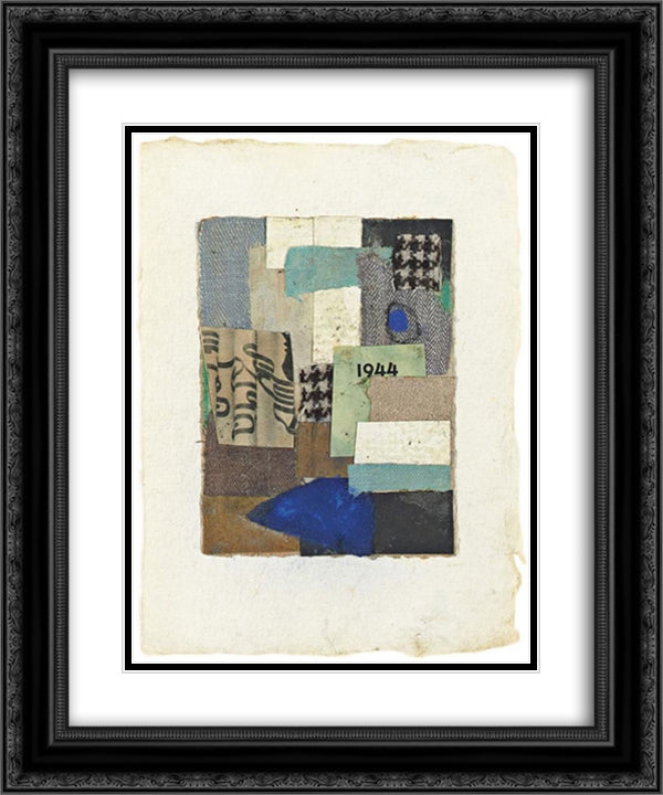 Untitled (No. 10) 20x24 Black Ornate Wood Framed Art Print Poster with Double Matting by Ryan, Anne