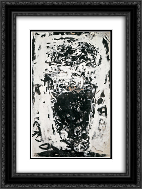 Senza titolo (senza titolo 3559) 18x24 Black Ornate Wood Framed Art Print Poster with Double Matting by Sanfilippo, Antonio
