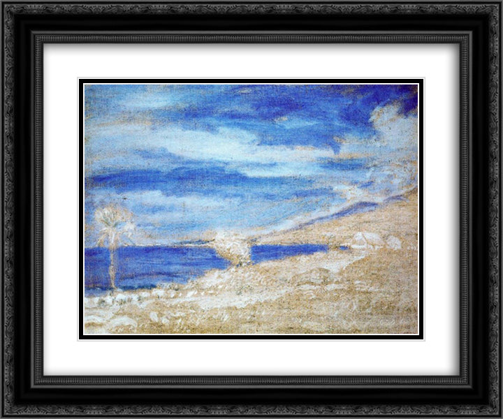 Marina 24x20 Black Ornate Wood Framed Art Print Poster with Double Matting by Reveron, Armando