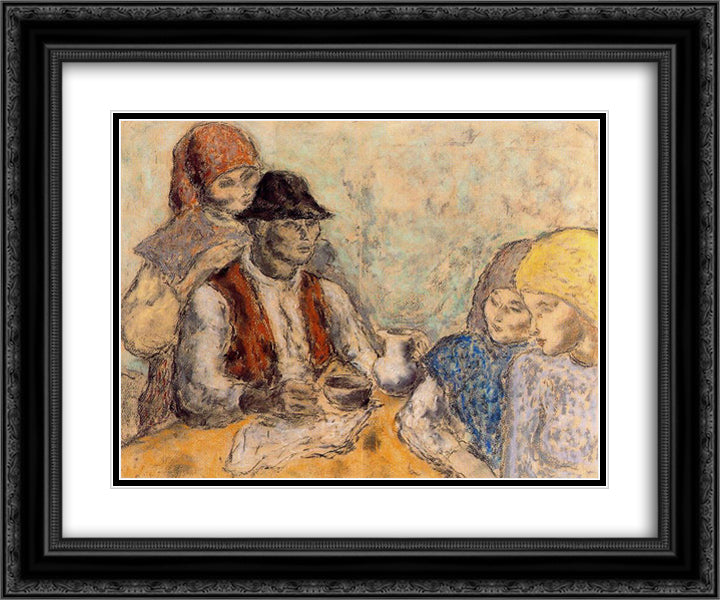 Cover for the magazine Vieiros (No. 2) 24x20 Black Ornate Wood Framed Art Print Poster with Double Matting by Souto, Arturo