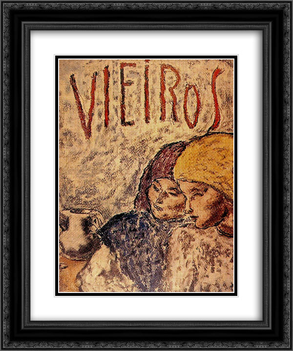 Cover of Vieiros 20x24 Black Ornate Wood Framed Art Print Poster with Double Matting by Souto, Arturo