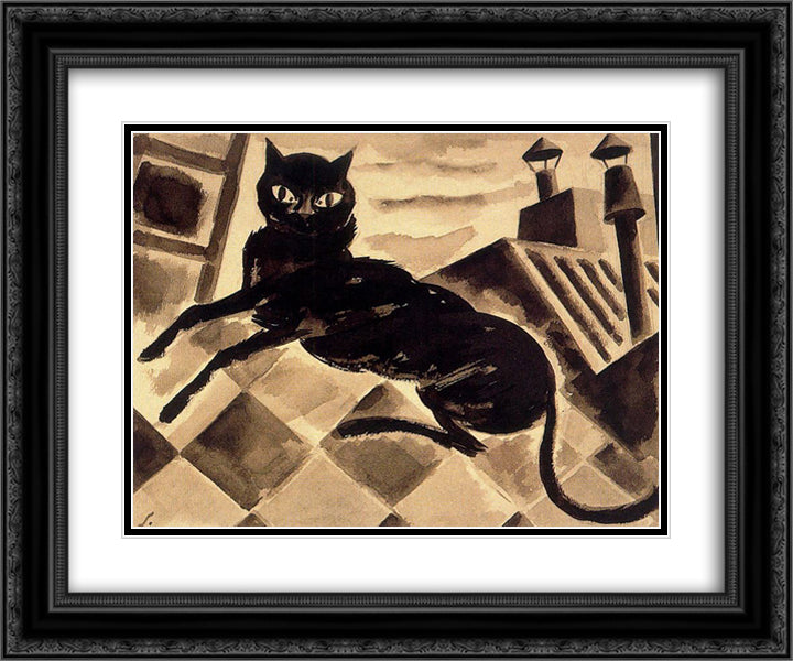 How will be! 24x20 Black Ornate Wood Framed Art Print Poster with Double Matting by Souto, Arturo