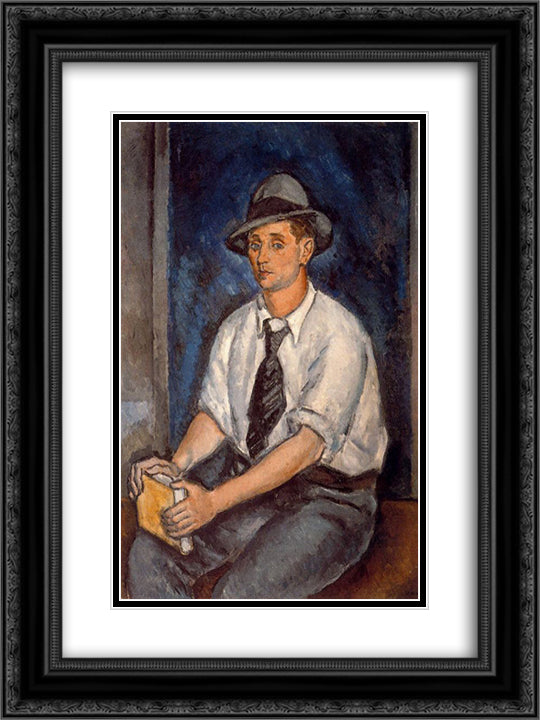 Portrait of Alvaro Gil Varela 18x24 Black Ornate Wood Framed Art Print Poster with Double Matting by Souto, Arturo