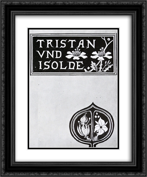 The cover of Tristan and Isolde 20x24 Black Ornate Wood Framed Art Print Poster with Double Matting by Beardsley, Aubrey
