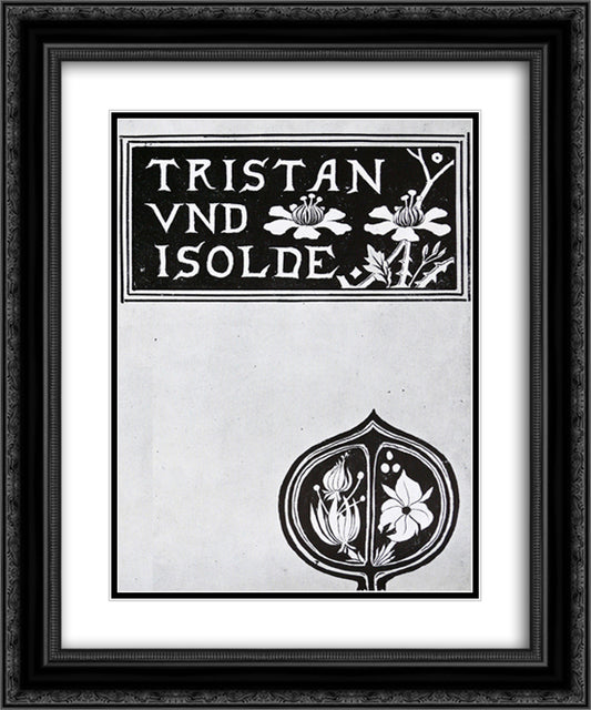 The cover of Tristan and Isolde 20x24 Black Ornate Wood Framed Art Print Poster with Double Matting by Beardsley, Aubrey