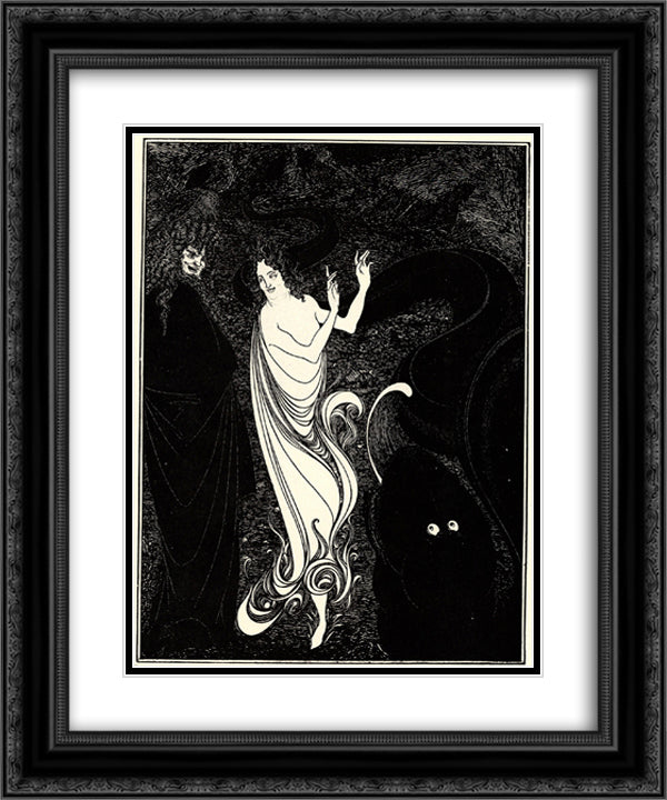 Third tableau 20x24 Black Ornate Wood Framed Art Print Poster with Double Matting by Beardsley, Aubrey