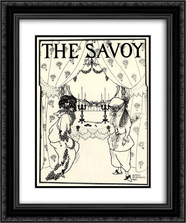 Title page 20x24 Black Ornate Wood Framed Art Print Poster with Double Matting by Beardsley, Aubrey
